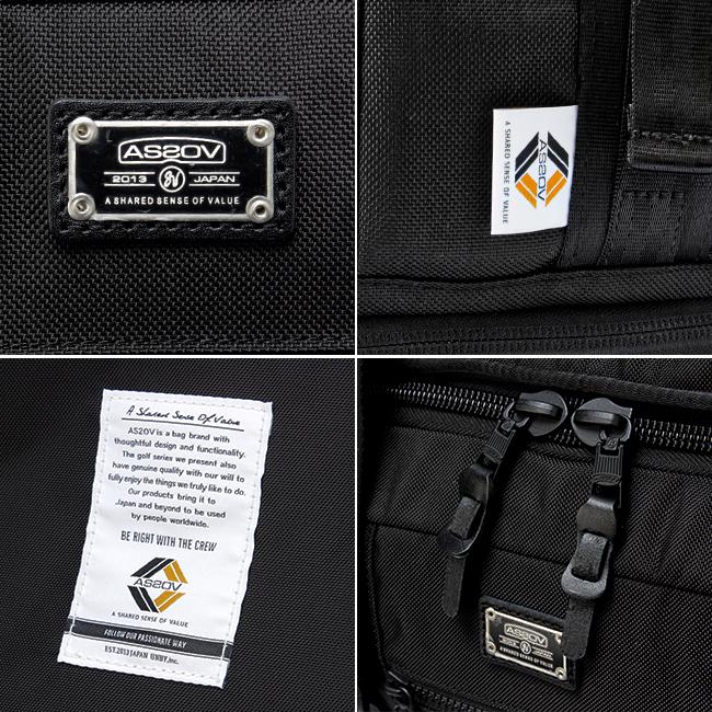 AS2OV（アッソブ） ゴルフ ボストンバッグ 2WAY リュック シューズ収納