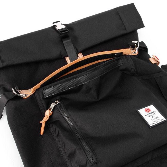 【新品未使用品】UNBY AS2OV ROLL BAG ロールバックパック BK WATER PROOF CORDURA 305D ROLL BAG/BLACKウォータープルーフ