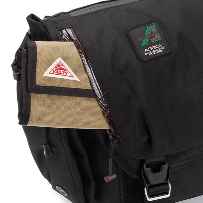 美品✨ AS2OV アッソブ メッセンジャーバッグ CORDURA カーキ 選べるノベルティ付】 AS2OV アッソブ 330×1000D CORDURA