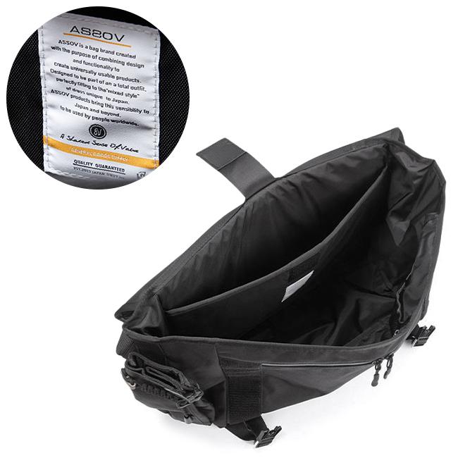 【AS2OV】スタンダードシリーズ メッセンジャーバッグ 330×1100D CORDURA STANDARD SERIES MESSENGER / BLACK