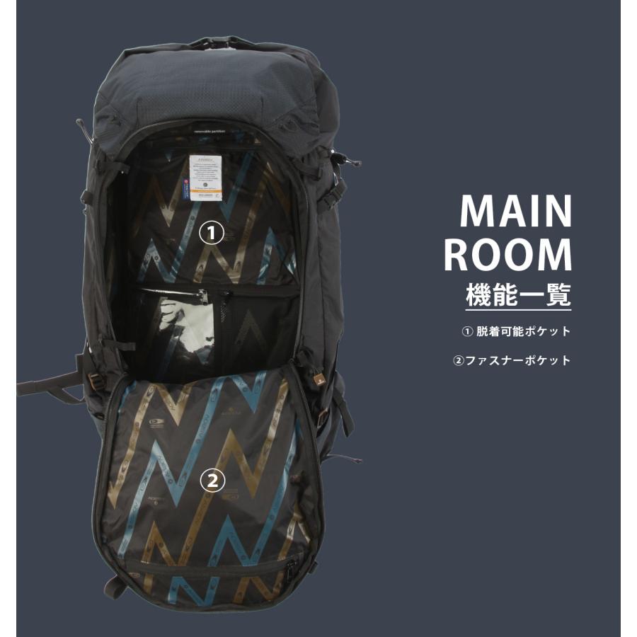 最大45% 6/1まで アッソブ エピック リュック バックパック メンズ 大きめ 大容量 防水 65L AS2OV EPIC 602400の画像