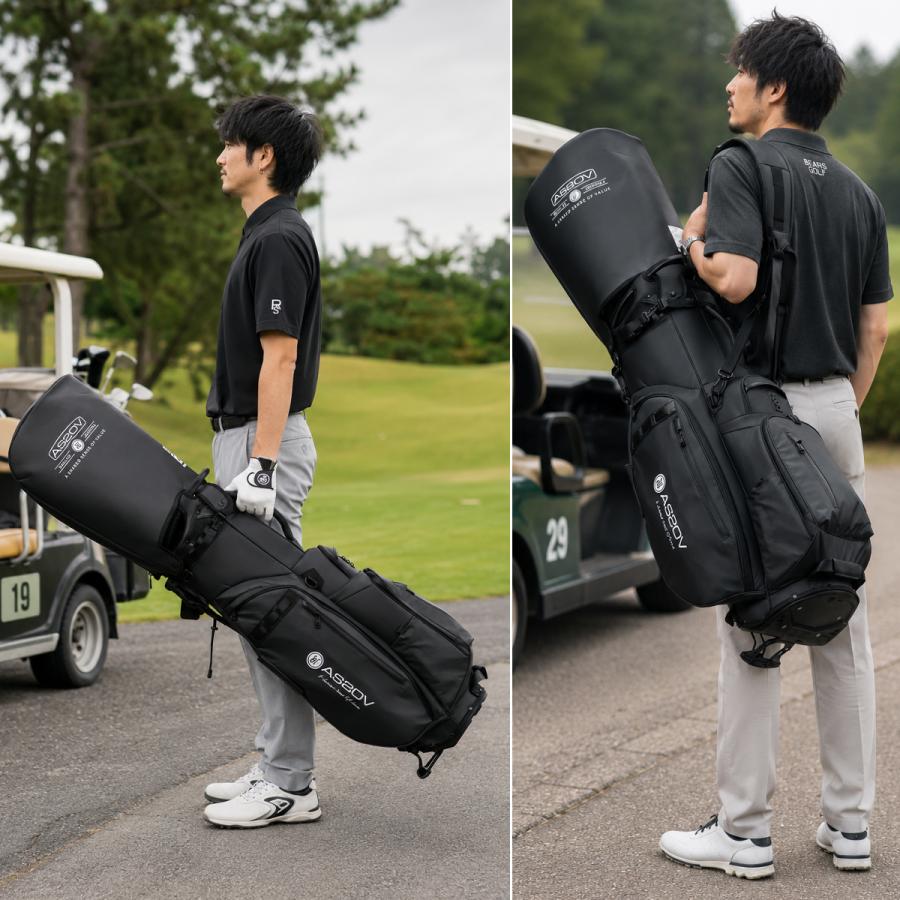 AS2OV（アッソブ） 最大42% 9/2限定 ゴルフ ナイロンポリカ キャディ