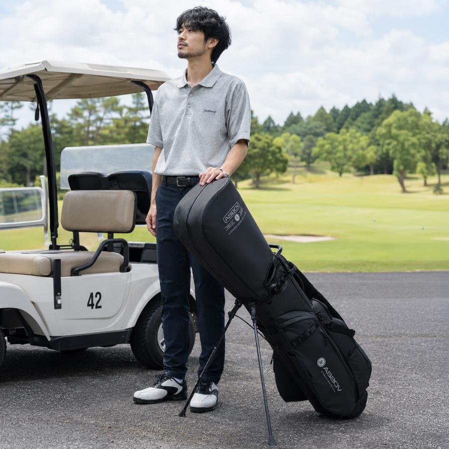 AS2OV（アッソブ） 最大42% 9/22限定 ゴルフ ナイロンポリカ キャディ