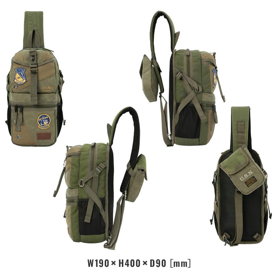 最大44% 3/1まで アヴィレックス ボディバッグ ワンショルダーバッグ メンズ ブランド 軽量 ミリタリー イーグル トップガン2 AVIREX AVX305K 在庫限り | AVIREX | 05