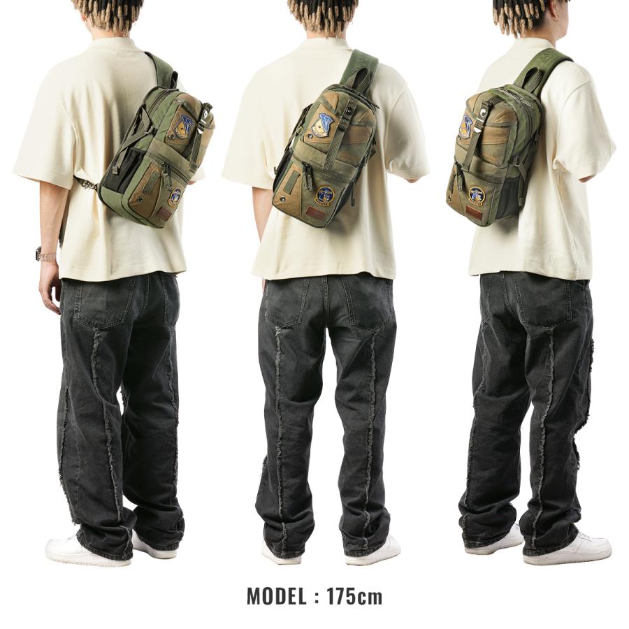 最大44% 3/1まで アヴィレックス ボディバッグ ワンショルダーバッグ メンズ ブランド 軽量 ミリタリー イーグル トップガン2 AVIREX AVX305K 在庫限り | AVIREX | 06