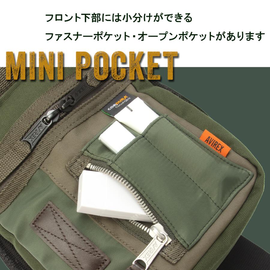 最大41% 9/6限定 アヴィレックス イーグル ボディバッグ メンズ 大きめ 大容量 AVIREX EAGLE AVX305M 24FW 在庫限り | AVIREX | 11
