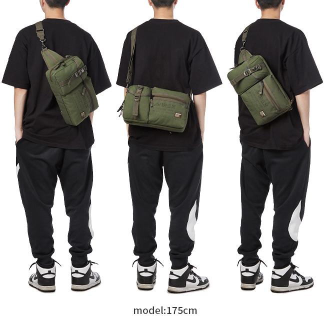 最大44% 3/22まで アヴィレックス ボディバッグ メンズ ブランド 大容量 軽量 撥水 ワンショルダーバッグ ミリタリー 2WAY B5 イーグル AVIREX EAGLE AVX3522 | AVIREX | 06