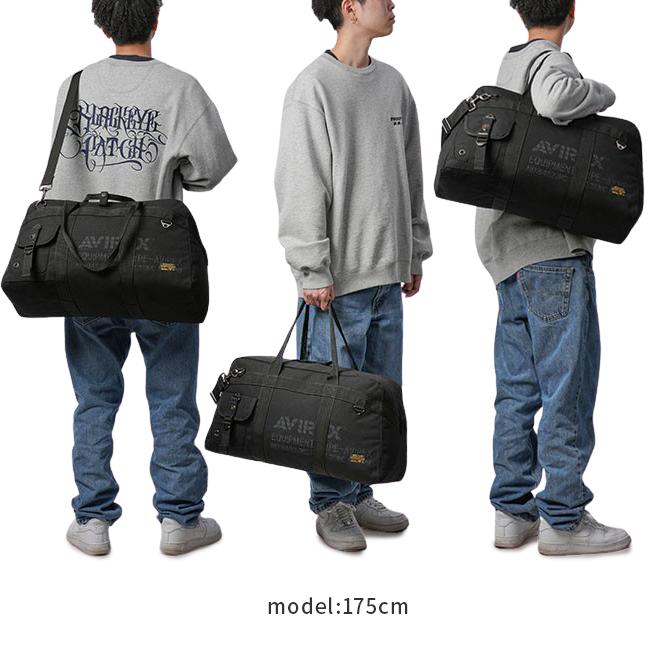 アヴィレックス ボストンバッグ メンズ 大容量 軽量 修学旅行 林間学校 2WAY ダッフルバッグ イーグル アビレックス AVIREX AVX3525 | AVIREX | 05