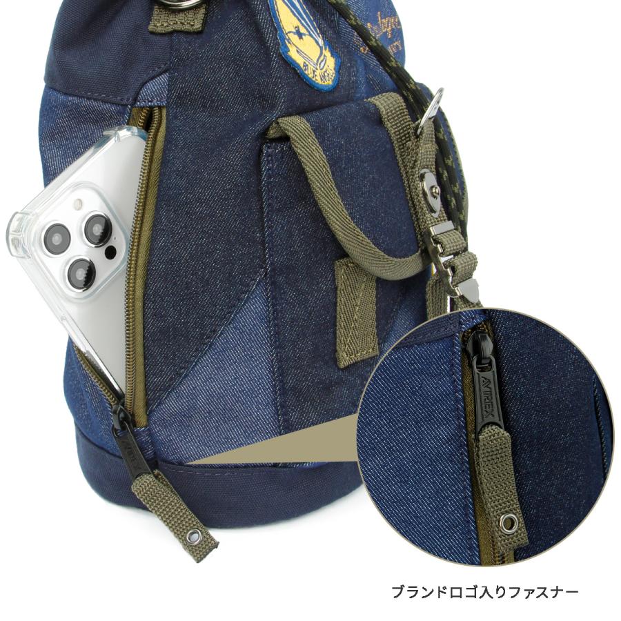 最大42% 2/3限定 アヴィレックス ボンサック ワンショルダーバッグ メンズ ブランド 軽量 A5 ミリタリー イーグル トップガン2 AVIREX AVX3529K 在庫限り | AVIREX | 10