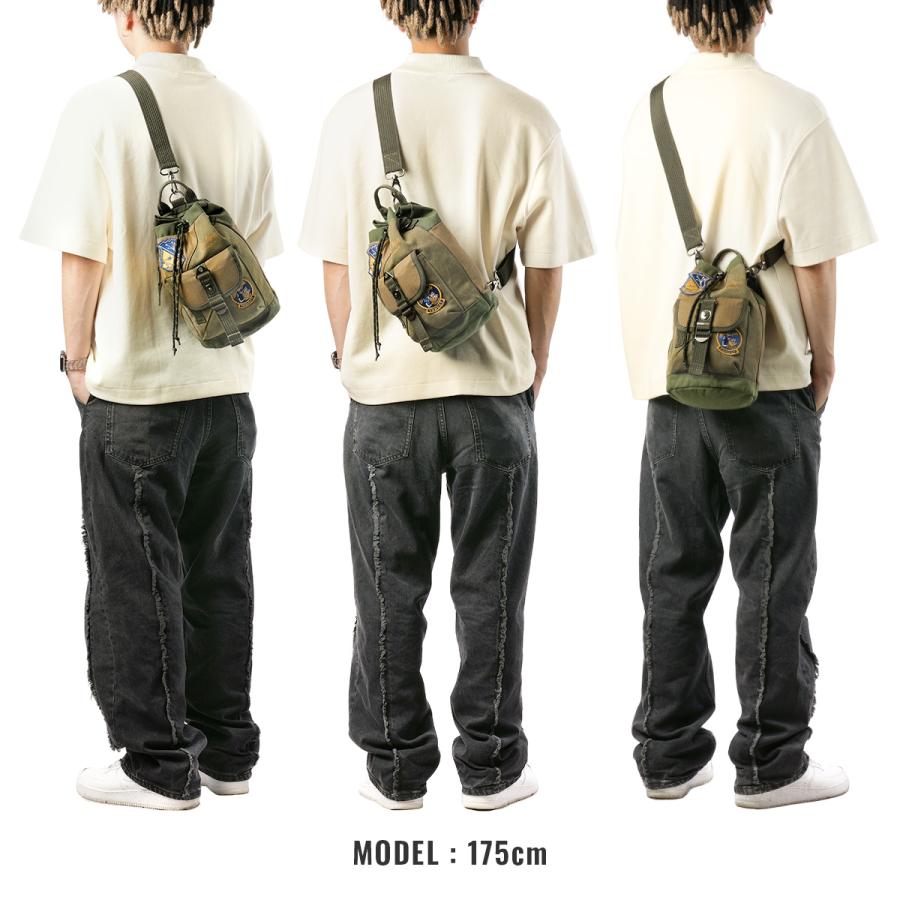 最大42% 2/3限定 アヴィレックス ボンサック ワンショルダーバッグ メンズ ブランド 軽量 A5 ミリタリー イーグル トップガン2 AVIREX AVX3529K 在庫限り | AVIREX | 06