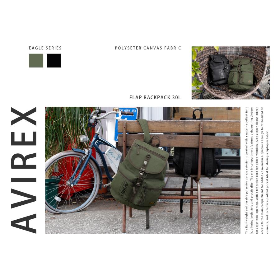 最大42% 4/28から アヴィレックス イーグル リュック バックパック メンズ レディース ブランド 撥水 A4 B4 21.6L AVIREX EAGLE AVX3531 | AVIREX | 03