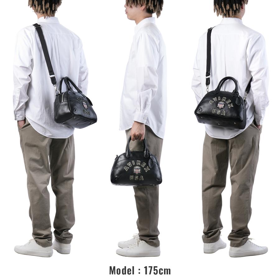 最大51% 2/3限定 アヴィレックス ミニボストンバッグ ショルダーバッグ メンズ レディース ブランド レザー 本革 軽量 小さめ A5 2WAY AVIREX AVX5625 | AVIREX | 05