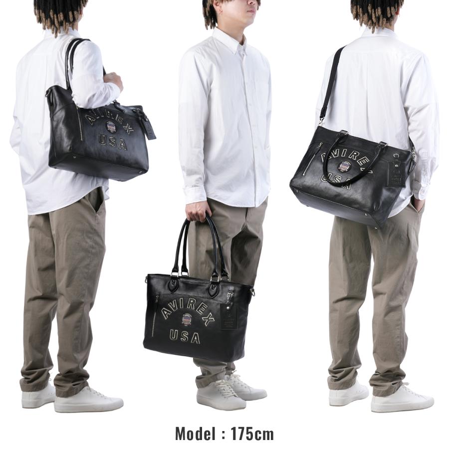 最大51% 2/3限定 アヴィレックス トートバッグ ショルダーバッグ メンズ レディース ブランド レザー 本革 大容量 大きめ 肩掛け A4 2WAY AVIREX AVX5627 | AVIREX | 05