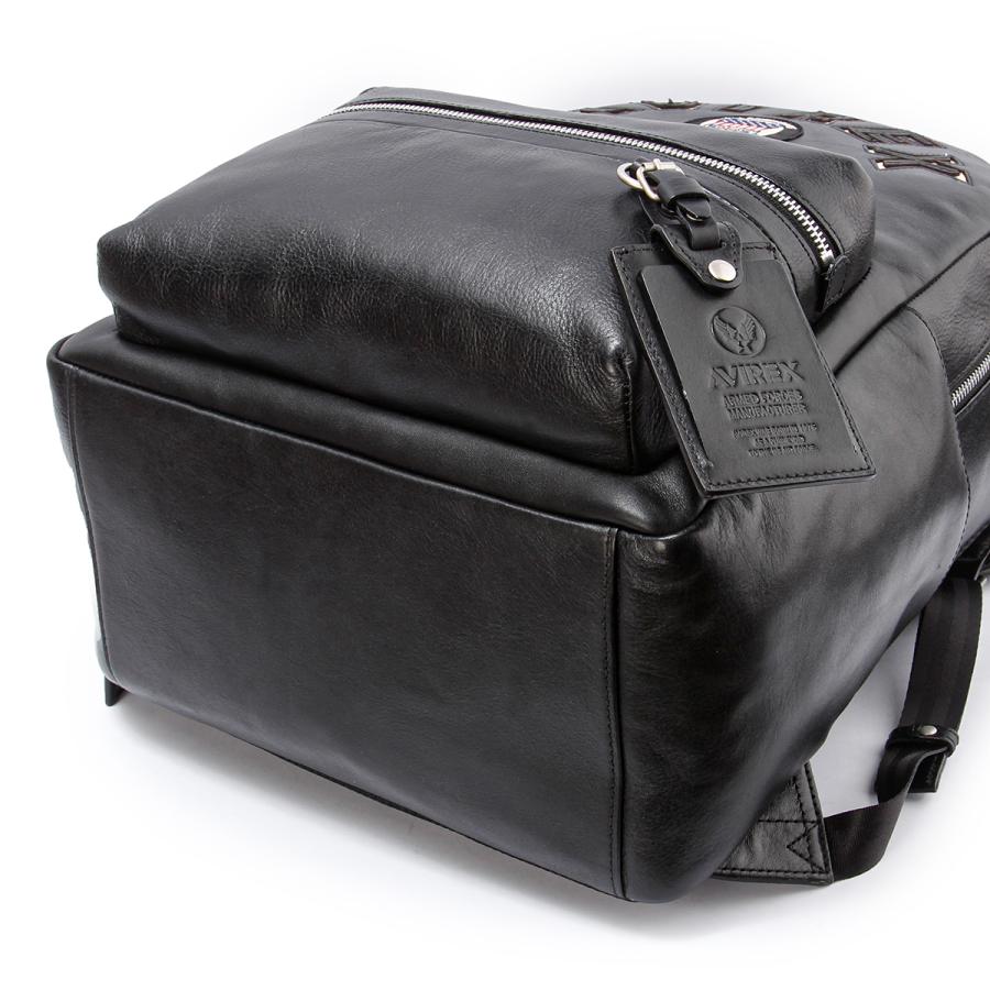 最大53% 2/27から アヴィレックス リュック メンズ レディース ブランド レザー 本革 通学 通勤 旅行 黒 A4 AVIREX AVX5628 | AVIREX | 11