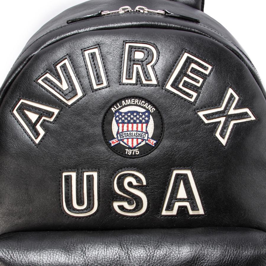 最大51% 1/13限定 アヴィレックス リュック メンズ レディース ブランド レザー 本革 通学 通勤 旅行 黒 A4 AVIREX AVX5628 | AVIREX | 07