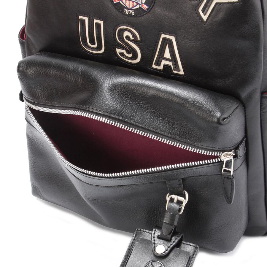 最大53% 2/27から アヴィレックス リュック メンズ レディース ブランド レザー 本革 通学 通勤 旅行 黒 A4 AVIREX AVX5628 | AVIREX | 08