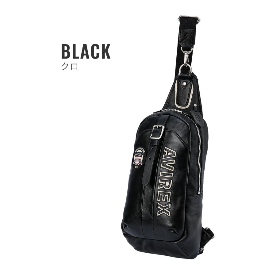 最大51% 1/13限定 アヴィレックス ボディバッグ ワンショルダーバッグ メンズ ブランド レザー 本革 軽量 縦型 斜めがけ B5 AVIREX AVX5629 | AVIREX | 03