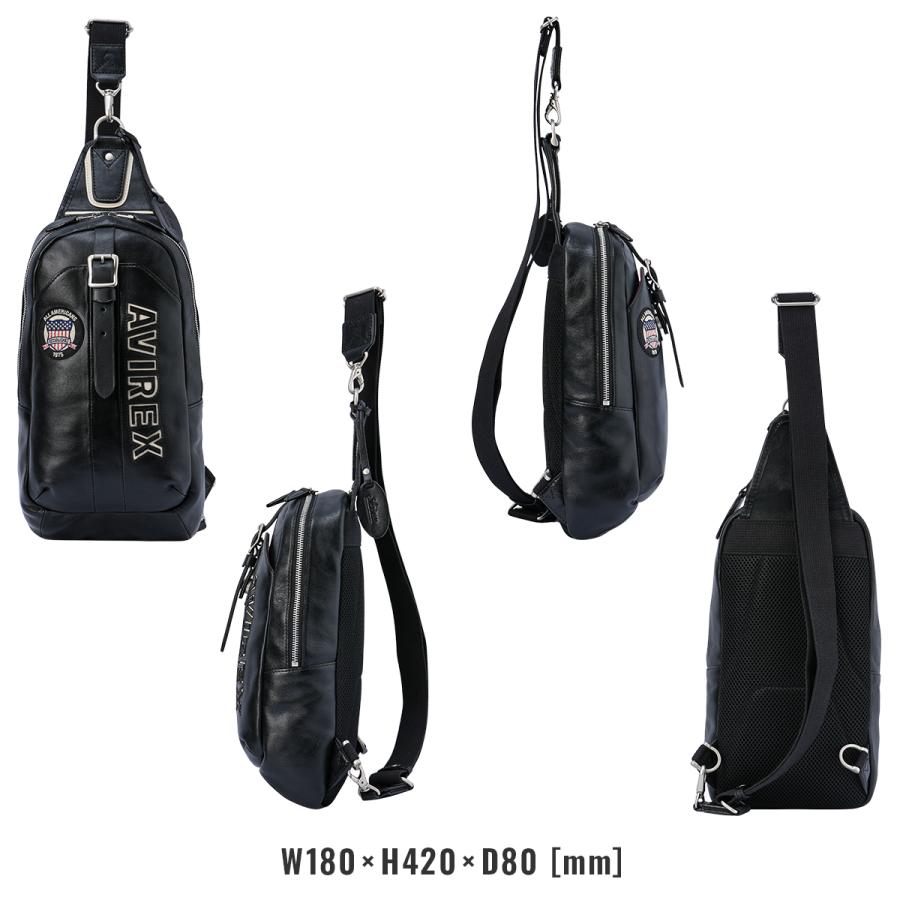 最大53% 2/27から アヴィレックス ボディバッグ ワンショルダーバッグ メンズ ブランド レザー 本革 軽量 縦型 斜めがけ B5 AVIREX AVX5629 | AVIREX | 04