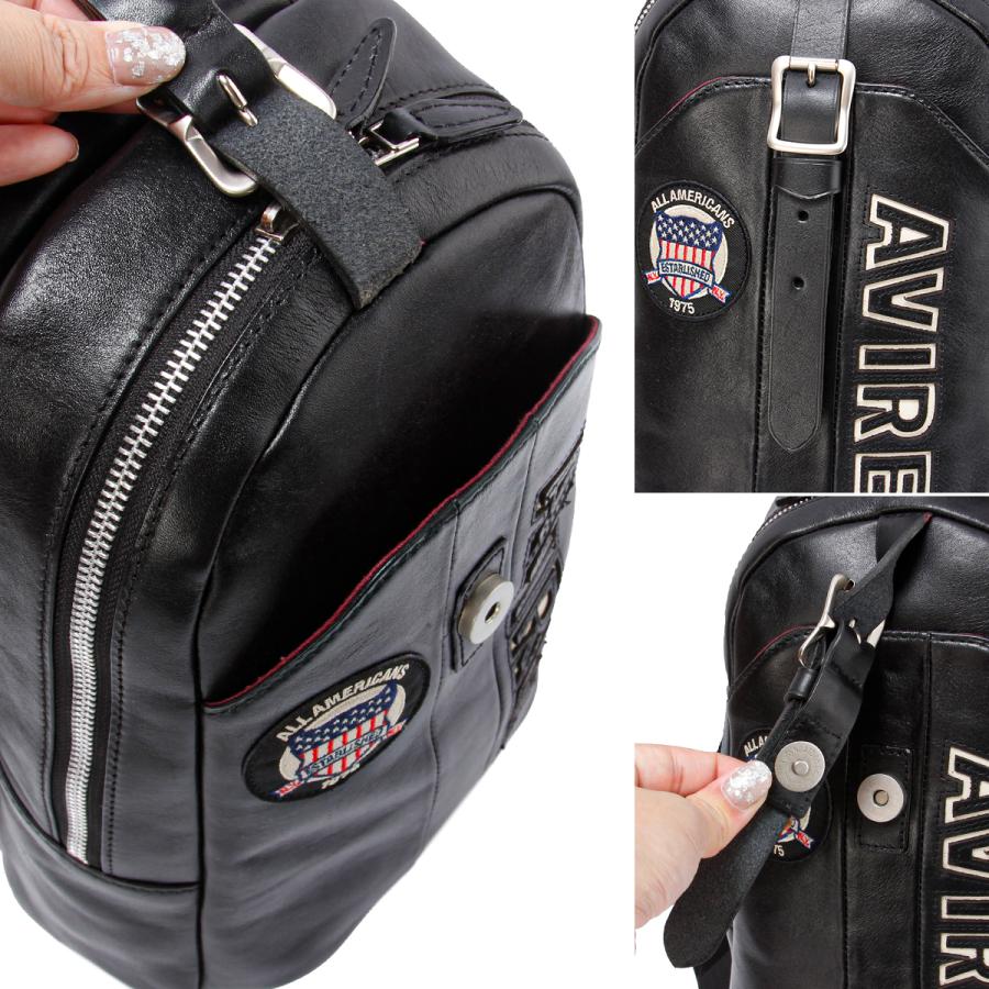 最大51% 1/13限定 アヴィレックス ボディバッグ ワンショルダーバッグ メンズ ブランド レザー 本革 軽量 縦型 斜めがけ B5 AVIREX AVX5629 | AVIREX | 07