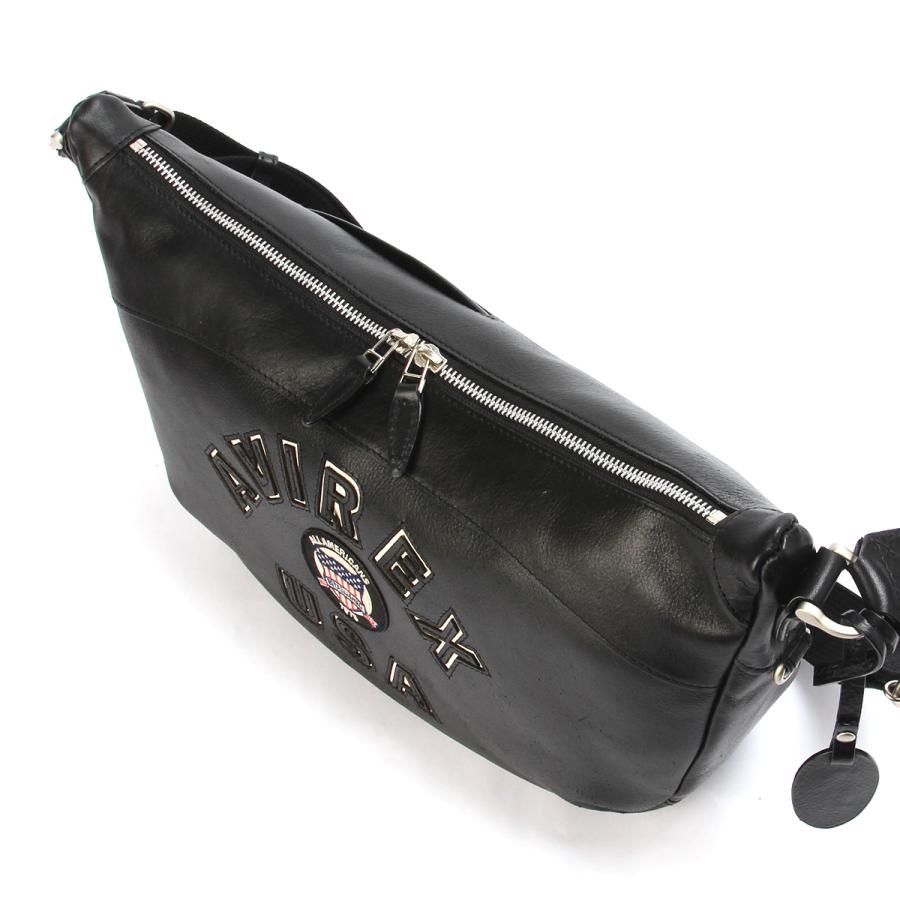 最大41% 3/25限定 アヴィレックス ショルダーバッグ メンズ ブランド レザー 本革 軽量 横型 舟形 小さめ A5 ブルト リミテッドエディション AVIREX AVX5650 | AVIREX | 12