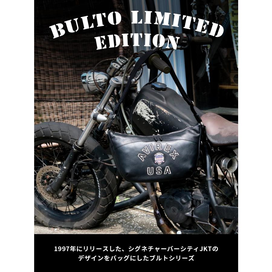 最大53% 2/27から アヴィレックス ショルダーバッグ メンズ ブランド レザー 本革 軽量 横型 舟形 小さめ A5 ブルト リミテッドエディション AVIREX AVX5650 | AVIREX | 02