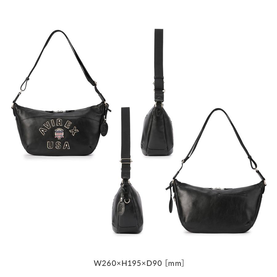 最大41% 3/25限定 アヴィレックス ショルダーバッグ メンズ ブランド レザー 本革 軽量 横型 舟形 小さめ A5 ブルト リミテッドエディション AVIREX AVX5650 | AVIREX | 04