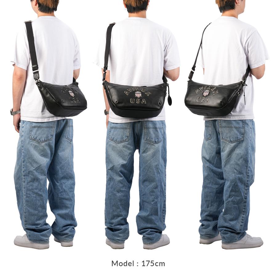 最大55% 2/1まで アヴィレックス ショルダーバッグ メンズ ブランド レザー 本革 軽量 横型 舟形 小さめ A5 ブルト リミテッドエディション AVIREX AVX5650 | AVIREX | 05