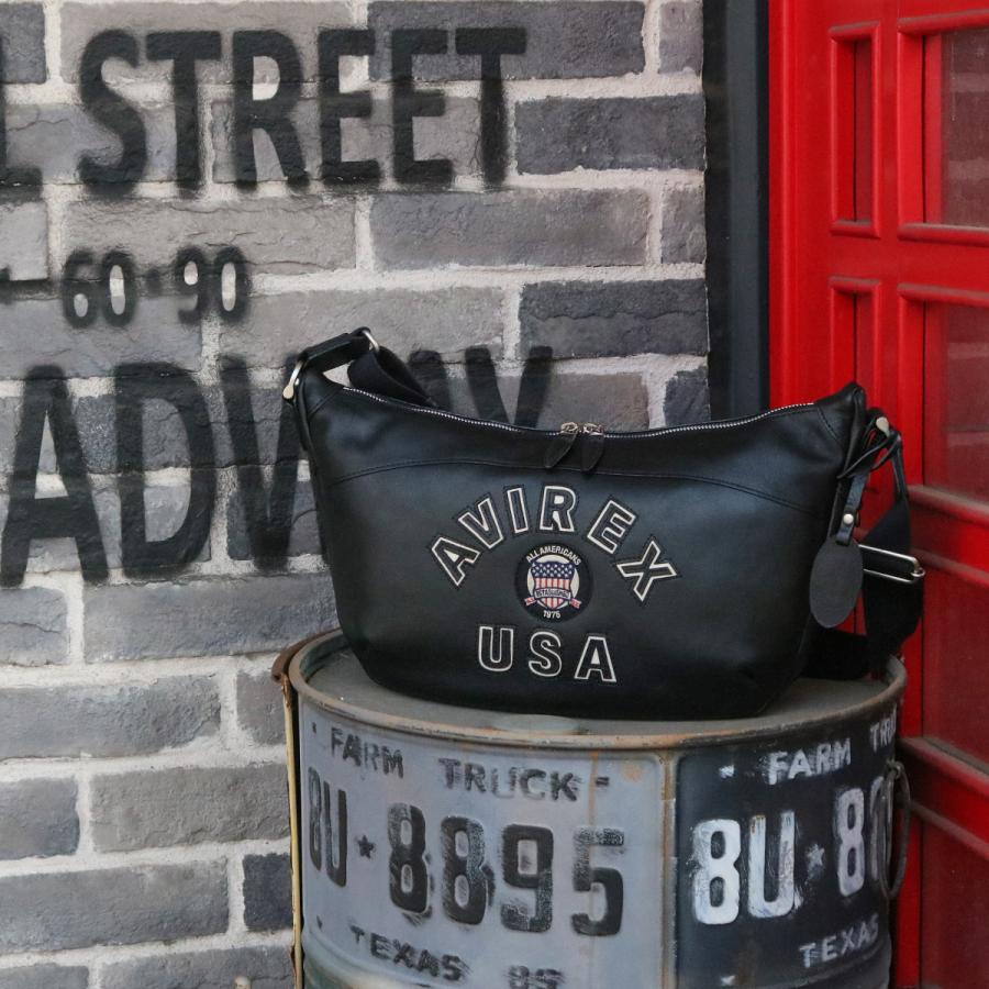 最大51% 1/11限定 アヴィレックス ショルダーバッグ メンズ ブランド レザー 本革 軽量 横型 舟形 小さめ A5 ブルト リミテッドエディション AVIREX AVX5650 | AVIREX | 07