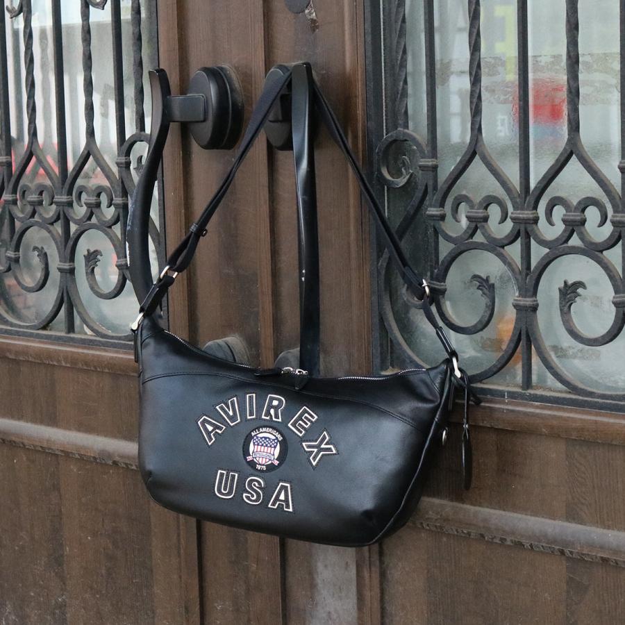 最大53% 2/27から アヴィレックス ショルダーバッグ メンズ ブランド レザー 本革 軽量 横型 舟形 小さめ A5 ブルト リミテッドエディション AVIREX AVX5650 | AVIREX | 08