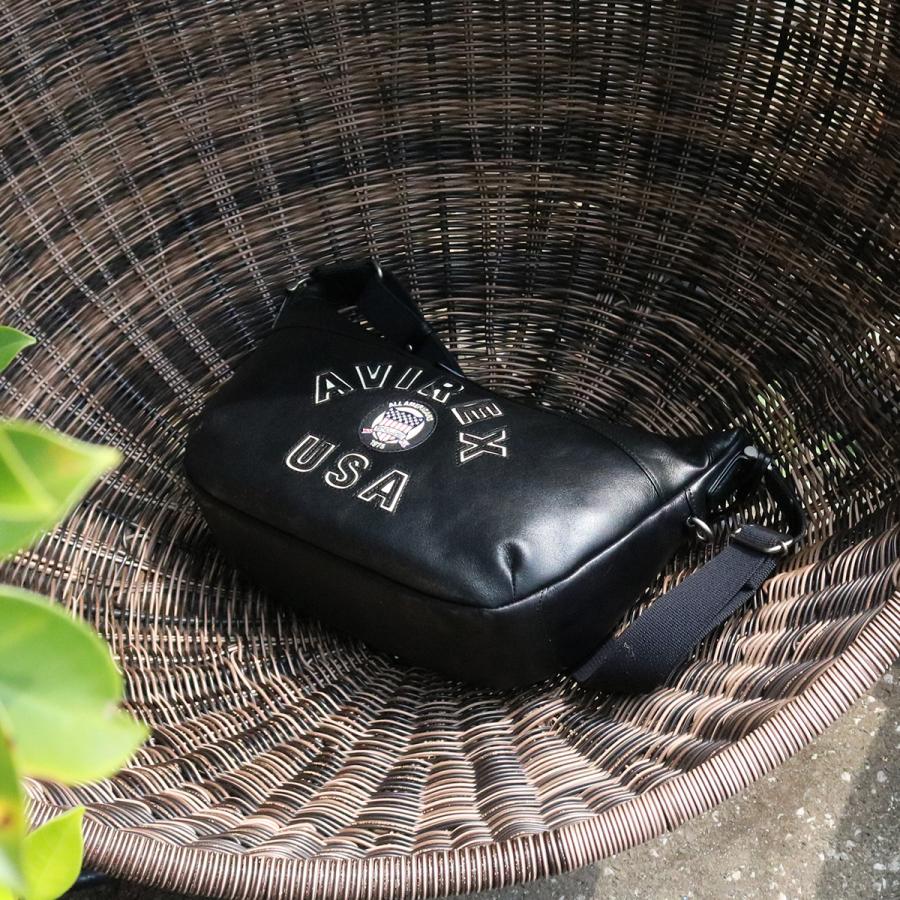 最大51% 1/11限定 アヴィレックス ショルダーバッグ メンズ ブランド レザー 本革 軽量 横型 舟形 小さめ A5 ブルト リミテッドエディション AVIREX AVX5650 | AVIREX | 09