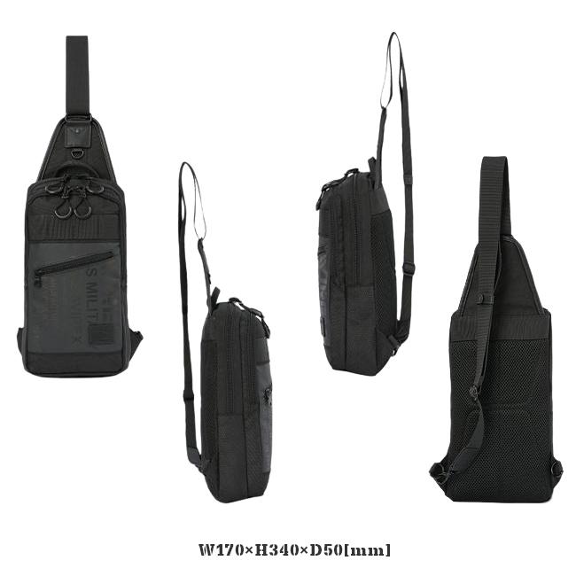 最大44% 3/22まで アヴィレックス ボディバッグ ワンショルダーバッグ メンズ ブランド 軽量 撥水 薄型 斜めがけ A5 ミリタリー アビレックス AVIREX AVX591 | AVIREX | 03