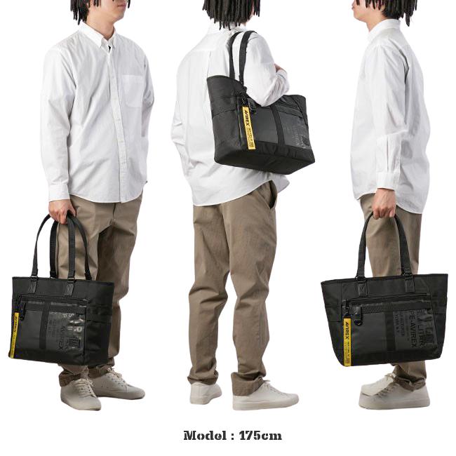 最大42% 4/28から アヴィレックス トートバッグ メンズ ブランド 軽量 撥水 横型 通勤 旅行 黒 肩掛け 大きめ A4 B4 ミリタリー アビレックス AVIREX AVX600 | AVIREX | 04