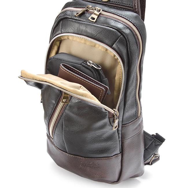 アヴィレックス ボディバッグ メンズ ブランド 軽量 斜めがけ PUレザー ワンショルダーバッグ ミリタリー A5 ラルガ AVIREX LARGA AX2031 | AVIREX | 11