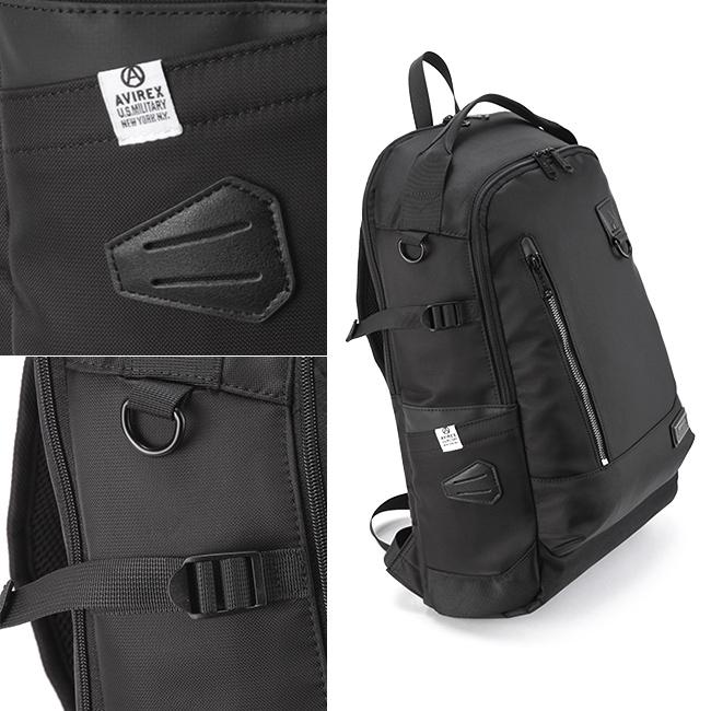 最大44% 3/22まで アヴィレックス リュック メンズ レディース 大容量 軽量 撥水 通学 黒 女子 男子 中学 高校 抗菌 防臭 スクールバッグ 25L AVIREX AX2053 | AVIREX | 14
