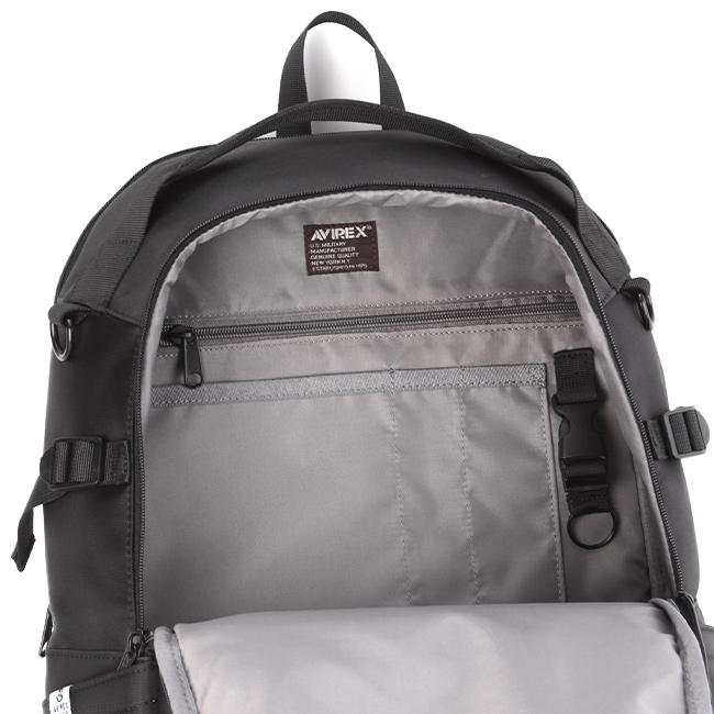 最大44% 3/22まで アヴィレックス リュック メンズ レディース 大容量 軽量 撥水 通学 黒 女子 男子 中学 高校 抗菌 防臭 スクールバッグ 25L AVIREX AX2053 | AVIREX | 11