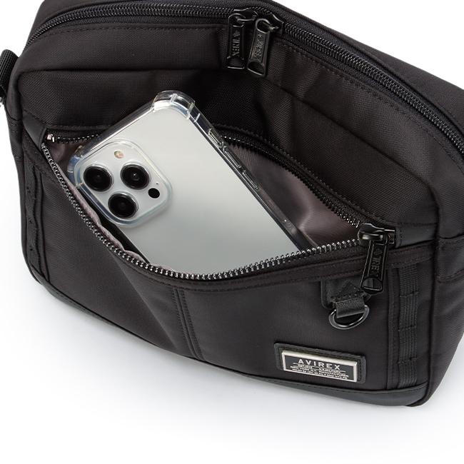 最大42% 4/28から アヴィレックス ミニショルダーバッグ メンズ ブランド 軽量 抗菌 薄型 横型 斜めがけ 小さめ A5 アビレックス ソリッド AVIREX AX2056 | AVIREX | 10