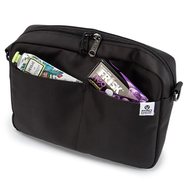 最大42% 4/28から アヴィレックス ミニショルダーバッグ メンズ ブランド 軽量 抗菌 薄型 横型 斜めがけ 小さめ A5 アビレックス ソリッド AVIREX AX2056 | AVIREX | 14