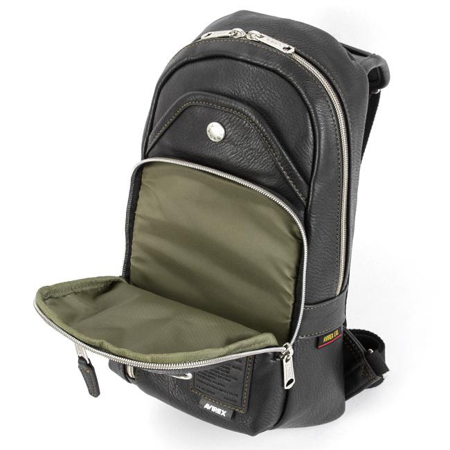 最大44% 3/22まで アヴィレックス ボディバッグ ワンショルダーバッグ メンズ ブランド 軽量 撥水 合皮 ミリタリー スチュアート アビレックス AVIREX AX5001 | AVIREX | 13