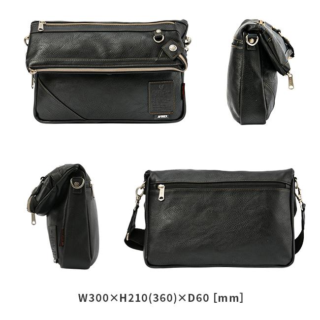 最大51% 1/13限定 アヴィレックス ショルダーバッグ メンズ ブランド 軽量 黒 斜めがけ 2WAY B5 A4 トートバッグ アビレックス ソリッド AVIREX SOLID AX5003 | AVIREX | 05