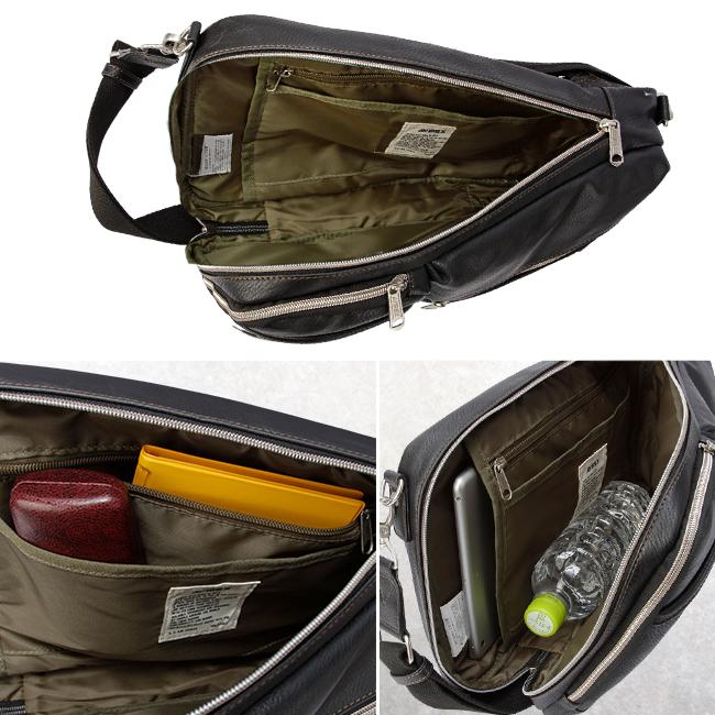 最大53% 2/27から アヴィレックス ショルダーバッグ ワンショルダーバッグ メンズ ブランド 軽量 合皮 大きめ 斜めがけ 2WAY B5 スチュアート AVIREX AX5004 | AVIREX | 10