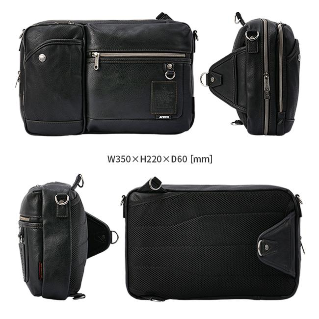 最大44% 3/22まで アヴィレックス ショルダーバッグ ワンショルダーバッグ メンズ ブランド 軽量 合皮 大きめ 斜めがけ 2WAY B5 スチュアート AVIREX AX5004 | AVIREX | 05