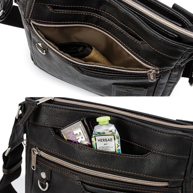 最大44% 3/22まで アヴィレックス ショルダーバッグ メンズ ブランド 軽量 合皮 拡張 縦型 斜めがけ B5 アビレックス スチュアート AVIREX STUART AX5007 | AVIREX | 13