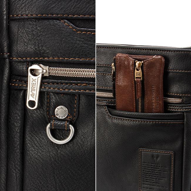 最大42% 4/28から アヴィレックス ショルダーバッグ メンズ ブランド 軽量 合皮 拡張 縦型 斜めがけ B5 アビレックス スチュアート AVIREX STUART AX5007 | AVIREX | 14