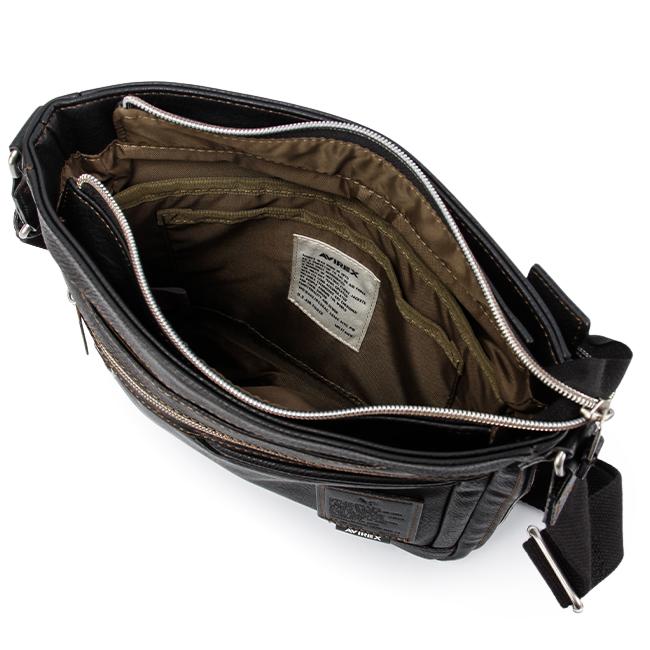 最大44% 3/22まで アヴィレックス ショルダーバッグ メンズ ブランド 軽量 合皮 拡張 縦型 斜めがけ B5 アビレックス スチュアート AVIREX STUART AX5007 | AVIREX | 09