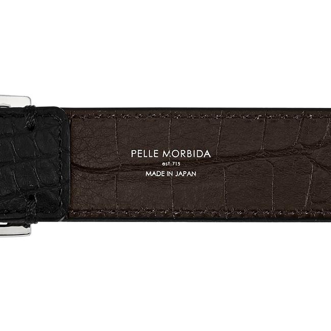 最大42% 8/30限定 ペッレモルビダ バルカ リバーシブル ベルト メンズ 30mm 本革 日本製 型押しレザー クロコ ビジネス ブランド PELLE MORBIDA PMO-BAB002 | PELLE MORBIDA | 08
