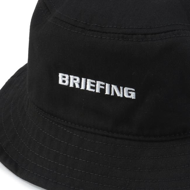 【未使用】ブリーフィング ゴルフ ベーシックハット ロゴバケットハット 黒 L BRIEFING GOLF ブリーフィング ゴルフ バケットハット MENS