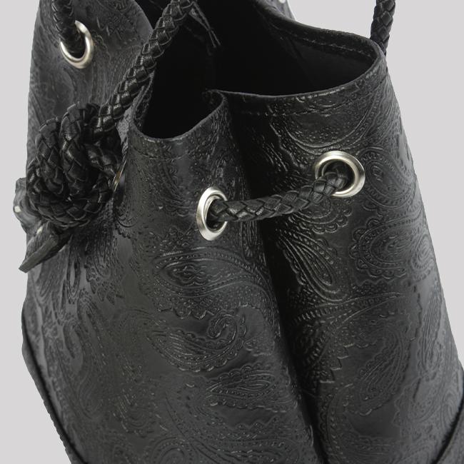 最大53% 3/22まで ブランクレ トートバッグ レディース 小さめ 軽量 日本製 本革 レザー ブランド 巾着バッグ ペイズリー柄 blancle bc1007 在庫限り | blancle | 13