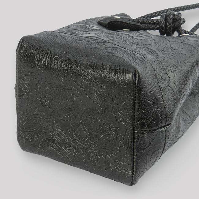 最大51% 4/12限定 ブランクレ トートバッグ レディース 小さめ 軽量 日本製 本革 レザー ブランド 巾着バッグ ペイズリー柄 blancle bc1007 在庫限り | blancle | 14