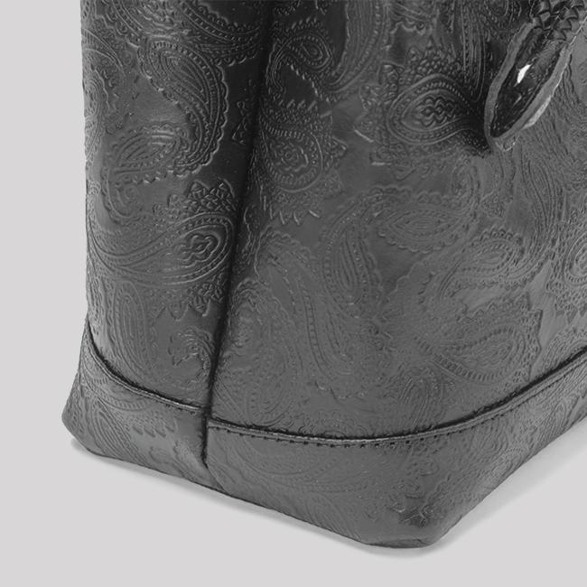 最大50% 12/25限定 ブランクレ トートバッグ レディース 小さめ 軽量 日本製 本革 レザー ブランド 巾着バッグ ペイズリー柄 blancle bc1007 在庫限り | blancle | 15