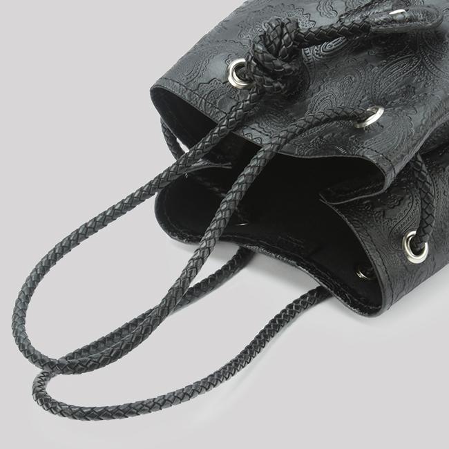 最大50% 12/25限定 ブランクレ トートバッグ レディース 小さめ 軽量 日本製 本革 レザー ブランド 巾着バッグ ペイズリー柄 blancle bc1007 在庫限り | blancle | 16